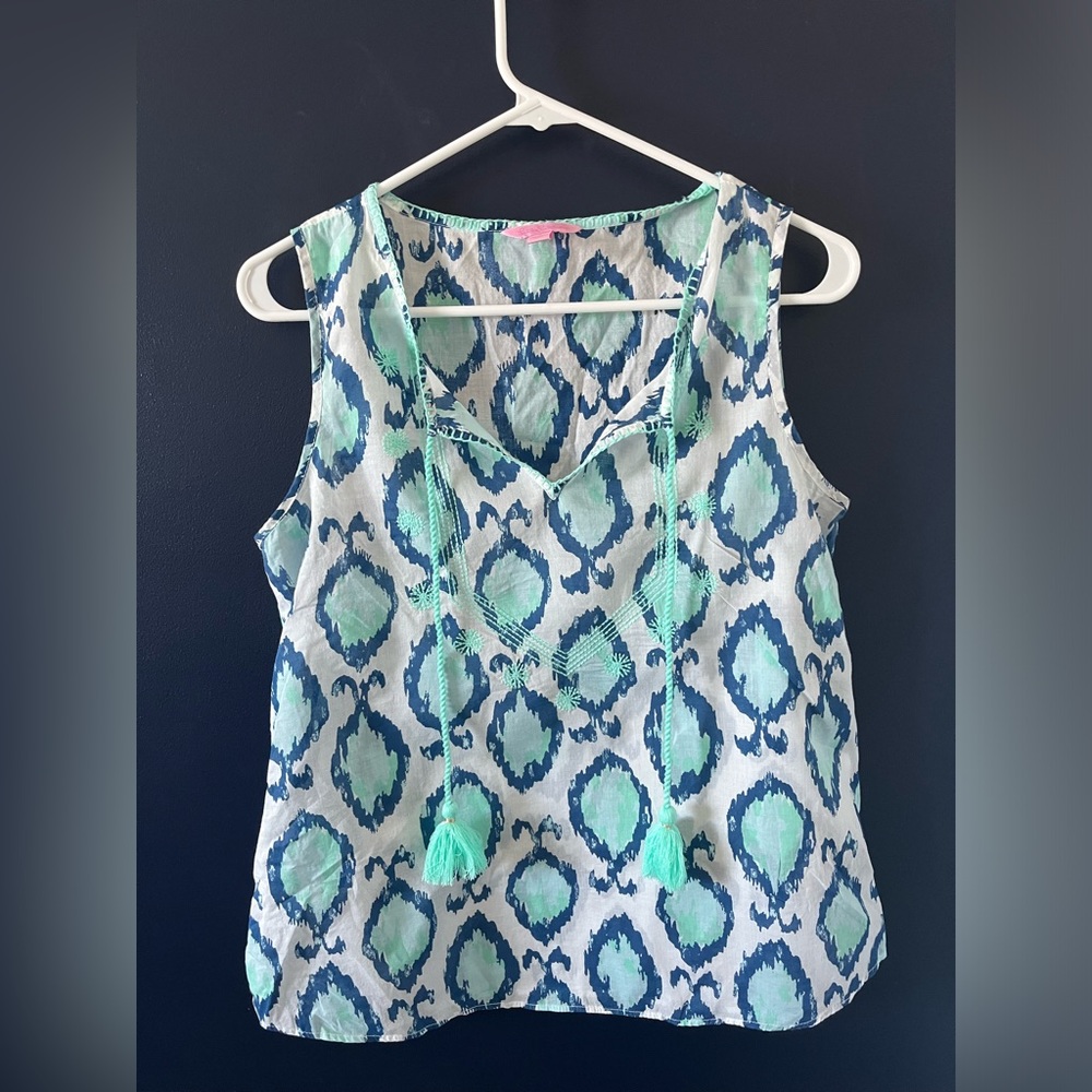 Lilly Pulitzer tassel top size small